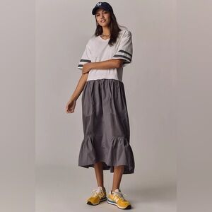 Anthropologie Daily Practice Drop Speed Twofer Midi Dress size medium NWOT